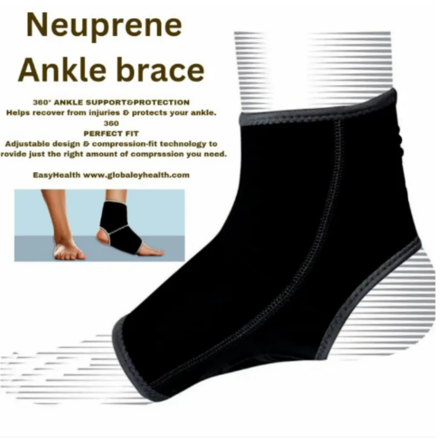 Ankle Support Brace – 1 Pair