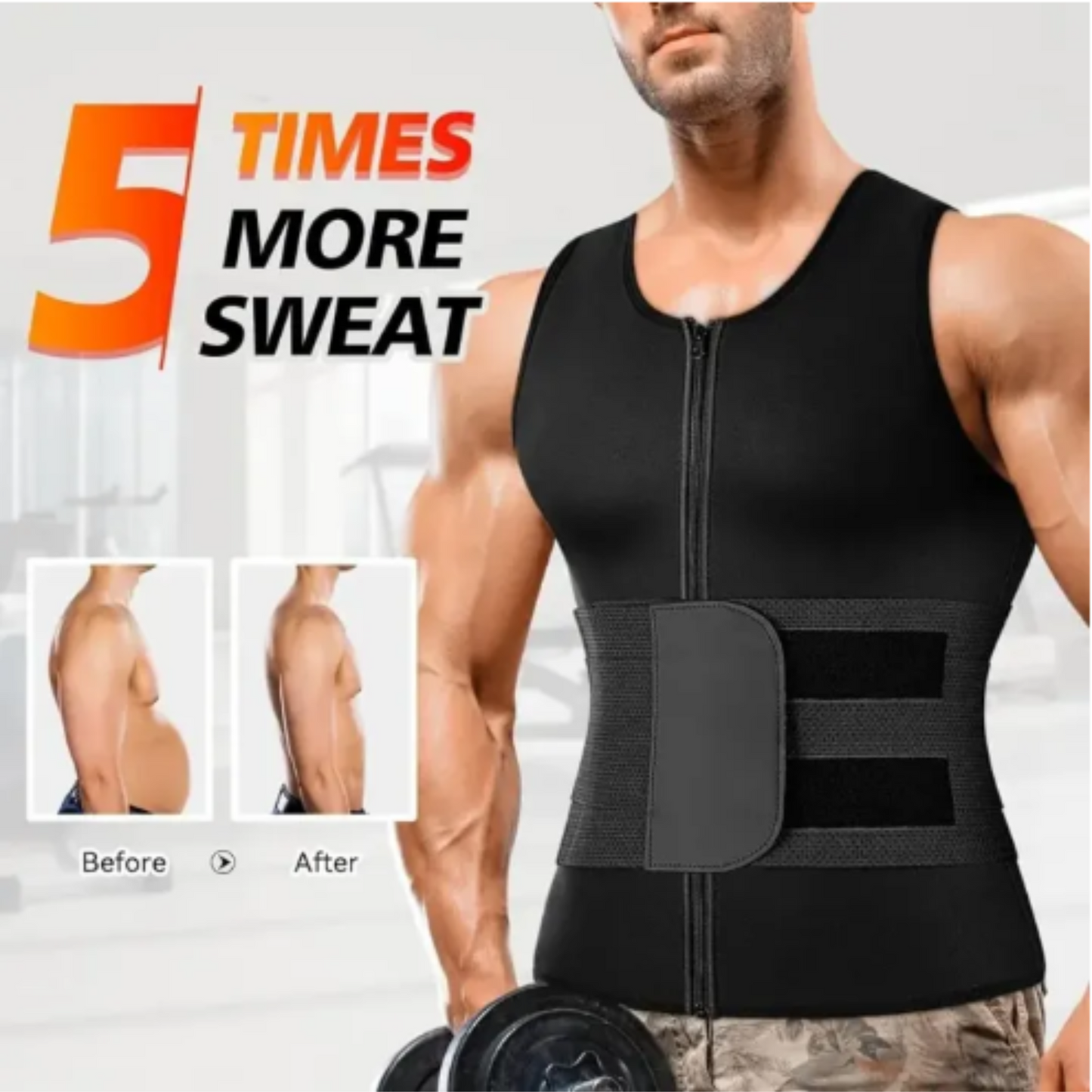 Neoprene Slimming Shirt | Men’s Hot Shaper