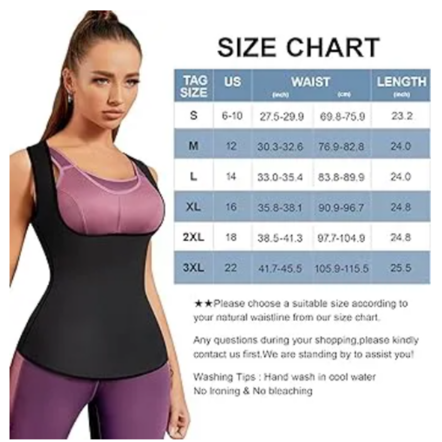 Neoprene Slimming Shirt for Women with Zipper