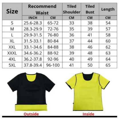 Unisex Neoprene Slimming Shirt