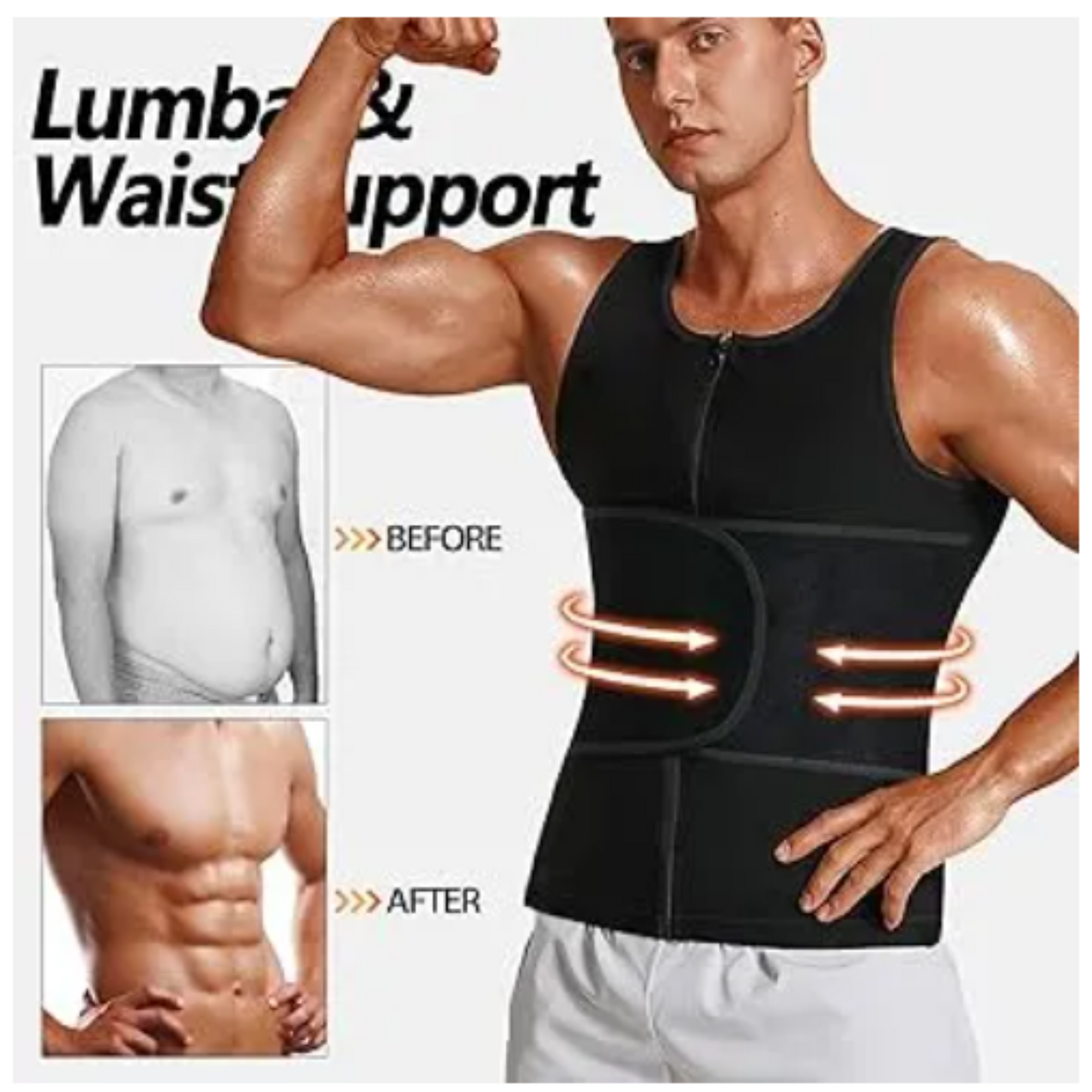 Neoprene Slimming Shirt | Men’s Hot Shaper