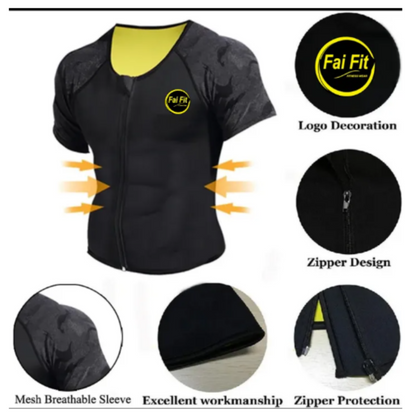 Unisex Neoprene Slimming Vest with Zipper