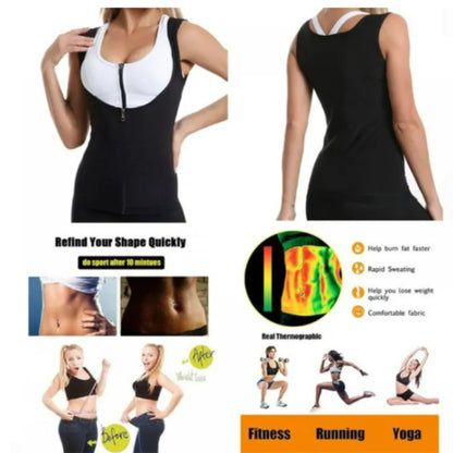 Women's Slimming Shirt | Zipper & Waist Belt